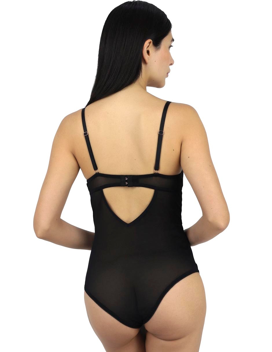 Body con escote v para mujer 3